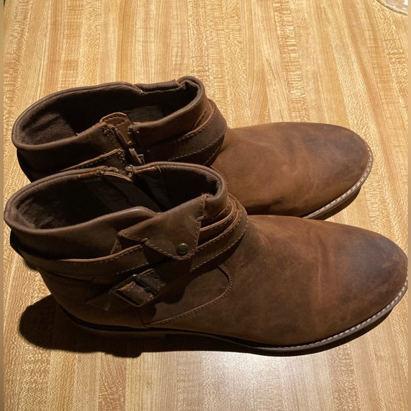 EC Clark’s Collection Brown Ankle Booties Size 8.5 - Picture 4 of 10